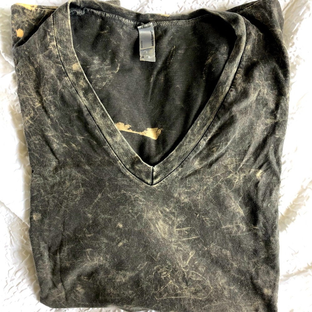 Vintage American Apparel distressed tshirt in gray Unisex size Medium